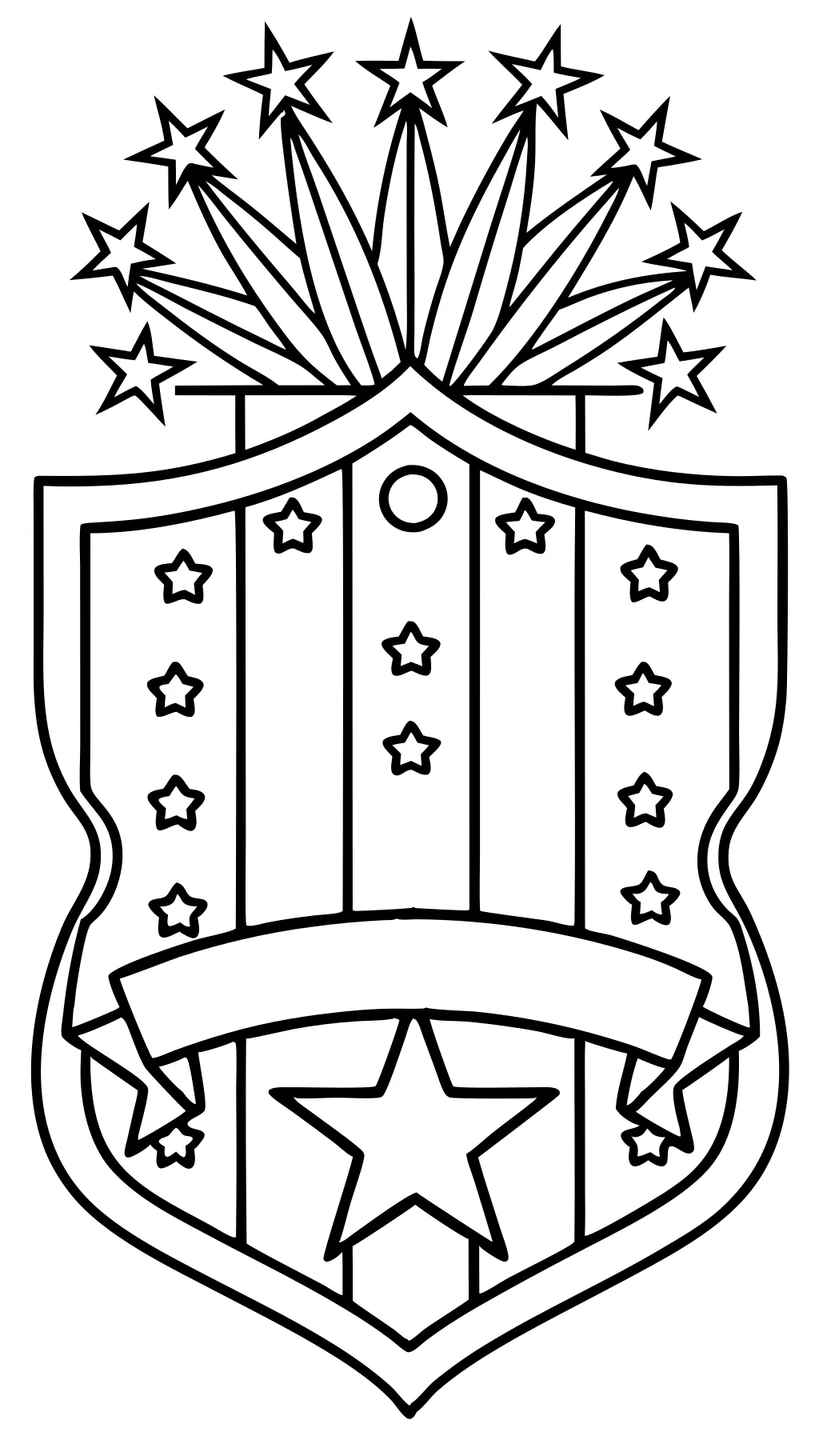 coloring page usa flag